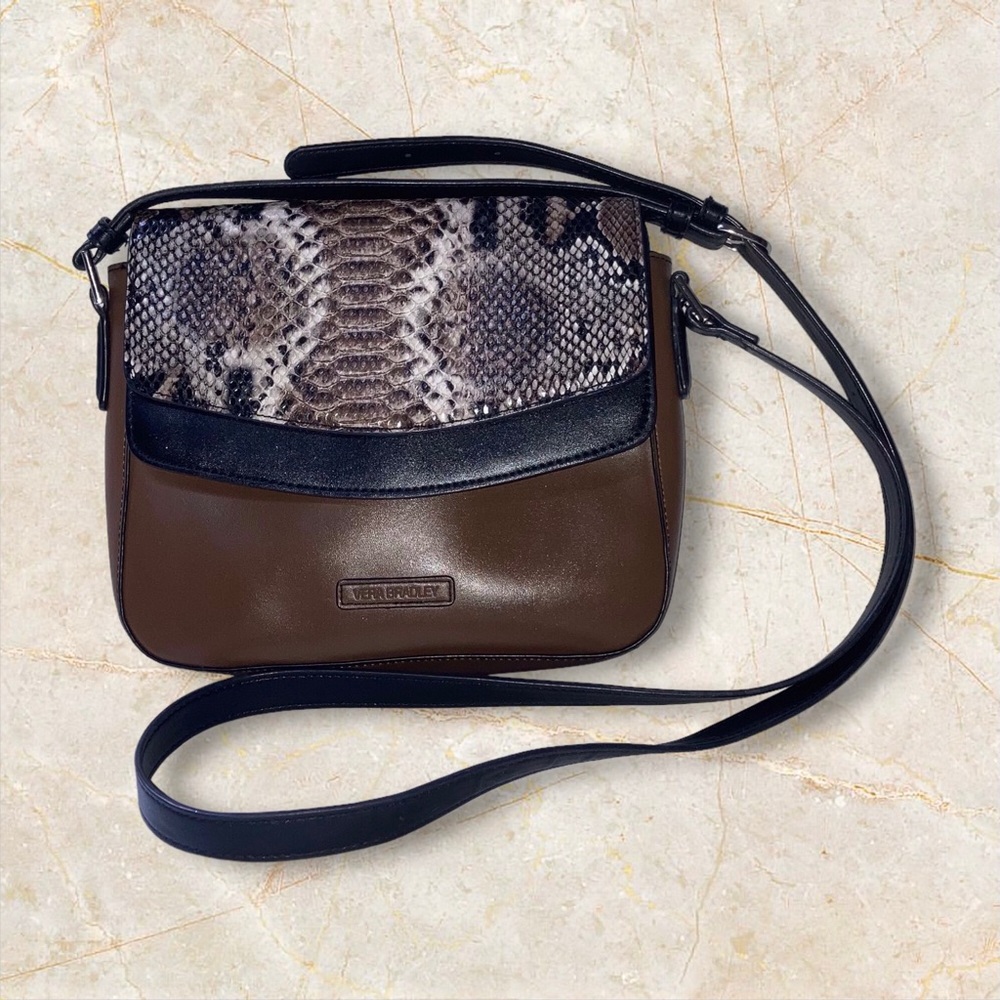 Vera Bradley Faux Leather Crossbody Handbag